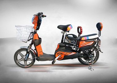 China Color anaranjado eléctrico sin cepillo de la vespa 350W del ciclomotor del poder más elevado con el tambor posterior delantero proveedor