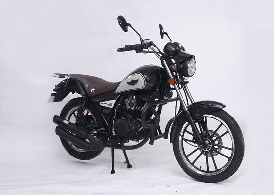 China Color durable estable del negro del marco de la motocicleta legal de la calle de la ignición 125cc del CDI proveedor